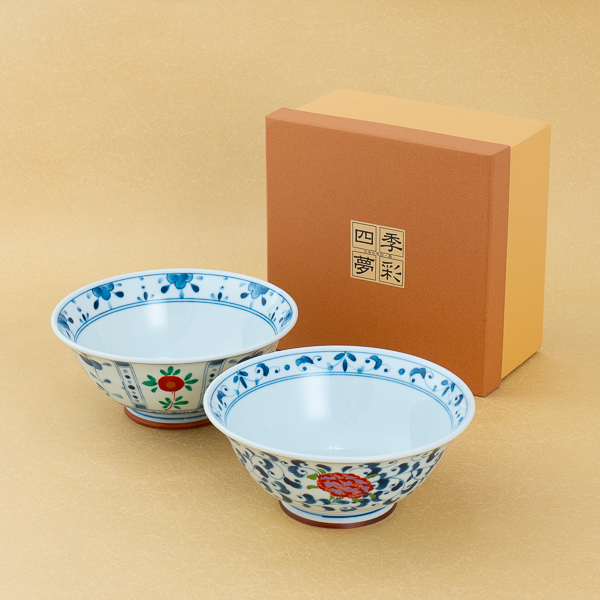 染錦軽量麺鉢ペア | アンシェ ウェディング ANCIE WEDDING